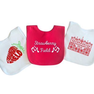 STRAWBERRY FIELD 3PC BIB SET