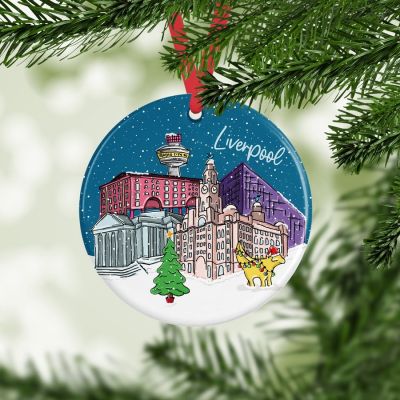 CERAMIC LIVERPOOL BAUBLE