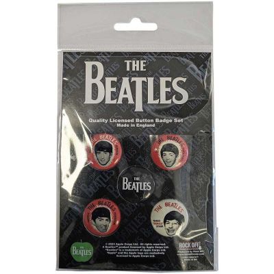 THE BEATLES BUTTON BADGE SET