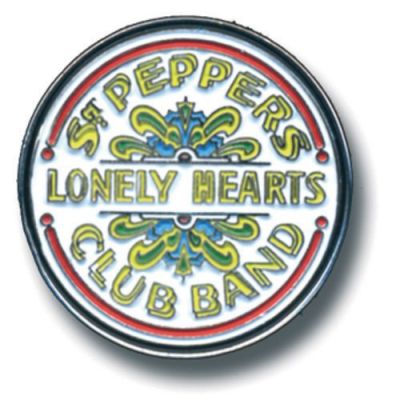 BEATLES SGT PEP DRUM PIN BADGE