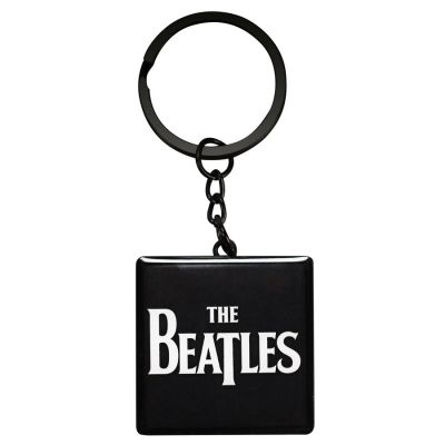 THE BEATLES LOGO METAL KEYRING