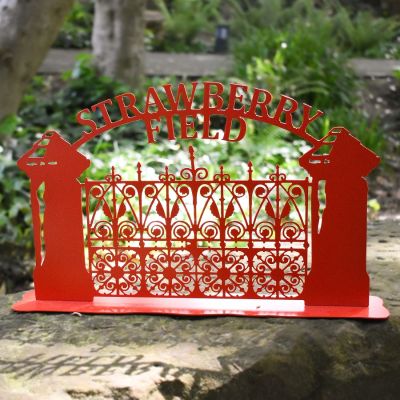 STRAWBERRY FIELD GATES METAL ART