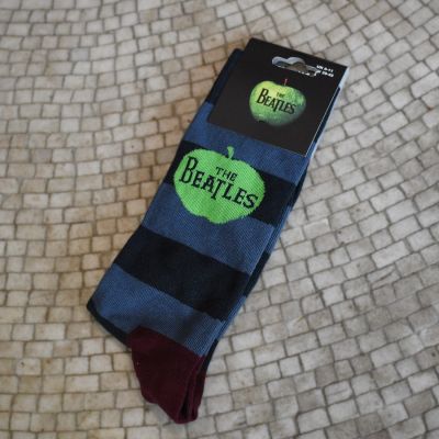 THE BEATLES APPLE STRIPE SOCKS