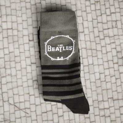 THE BEATLES DRUM STRIPED SOCKS