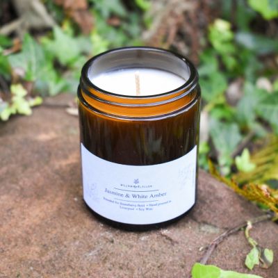 AMBER JAR SOY WAX CANDLE