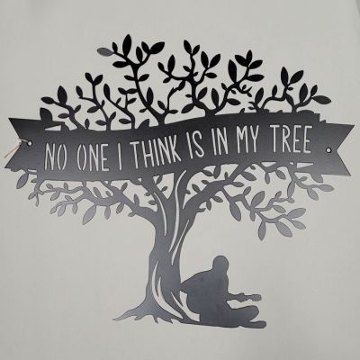 METAL ART 'NO ONE IN MY TREE'