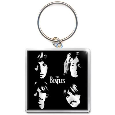 THE BEATLES FACES KEYRING